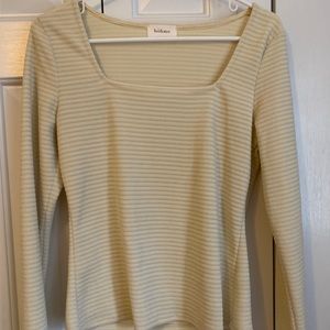 Soft velour long sleeve top